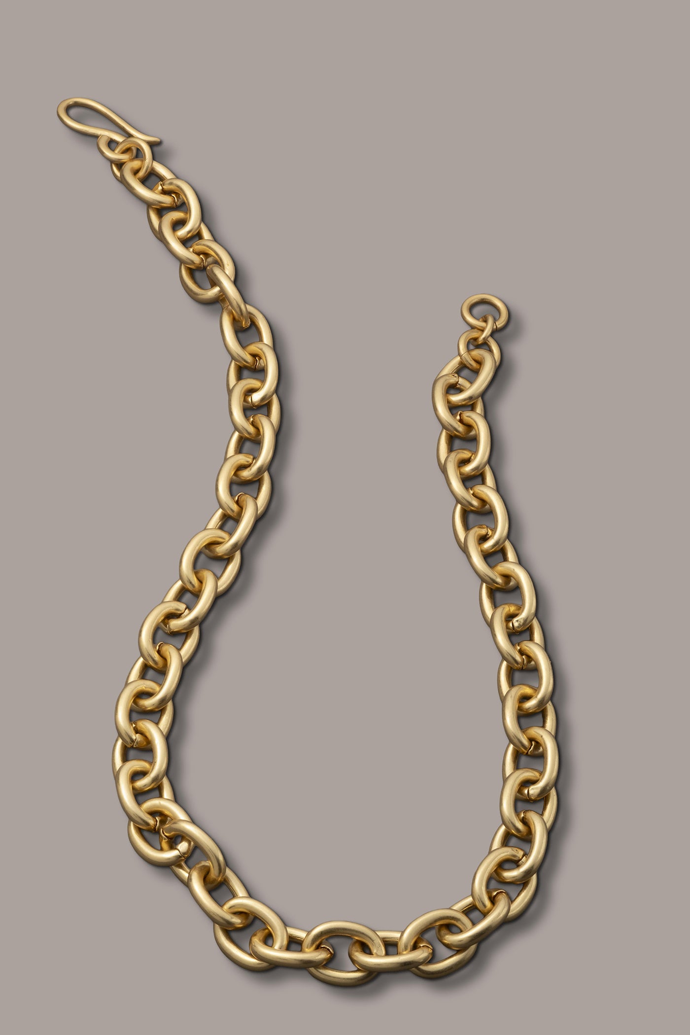 Gold CHAIN LINK COLLAR NECKLACE Donna Karan