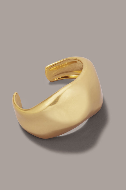 Gold SIGNATURE CUFF BRACELET Donna Karan