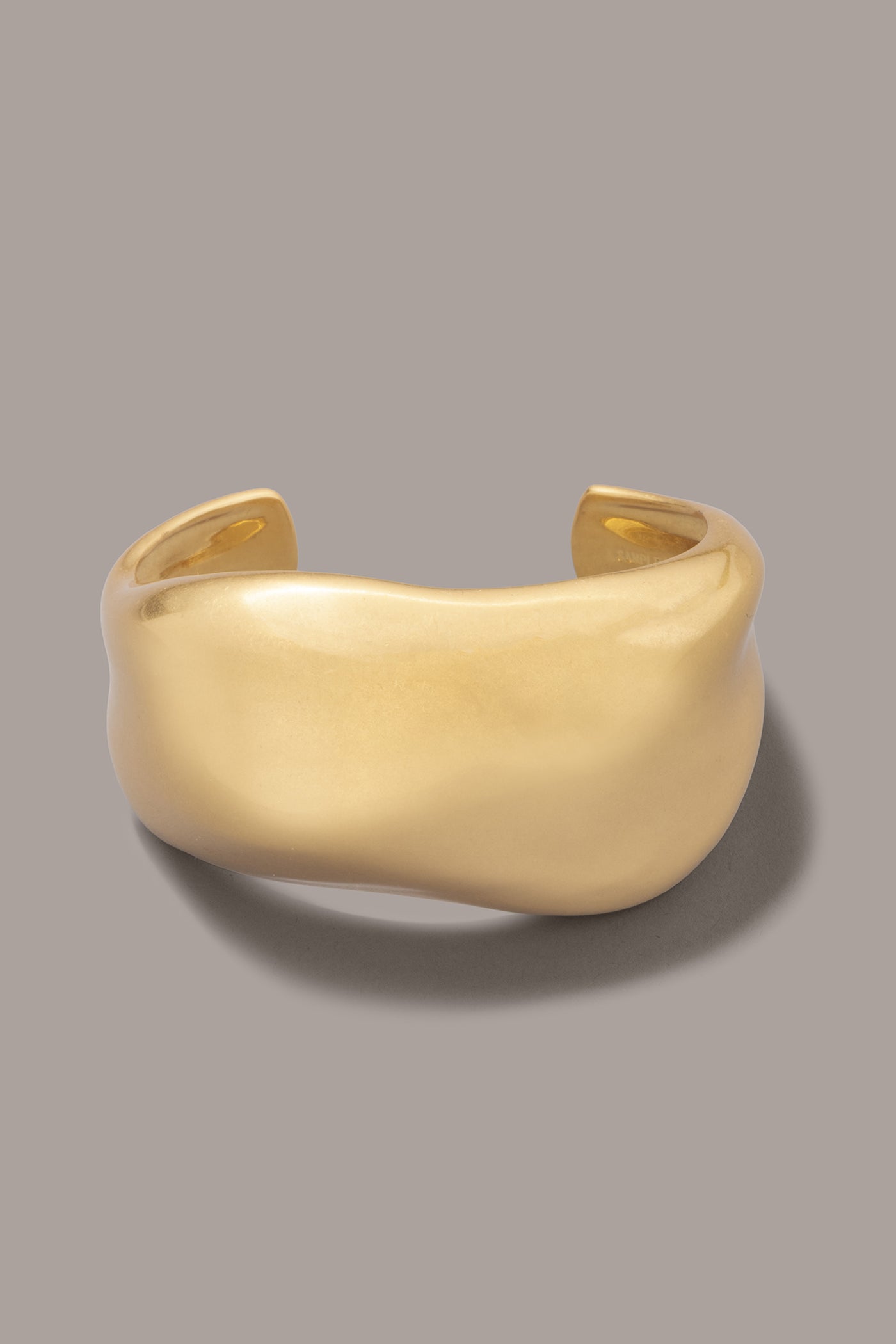 Gold SIGNATURE CUFF BRACELET Donna Karan