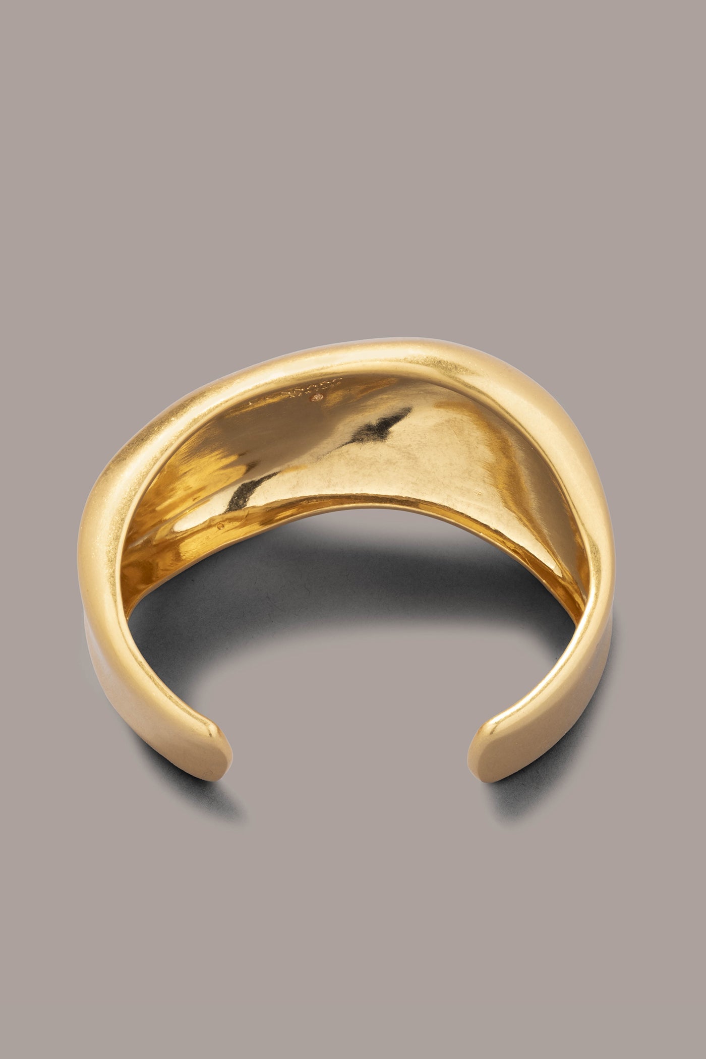 Gold SIGNATURE CUFF BRACELET Donna Karan