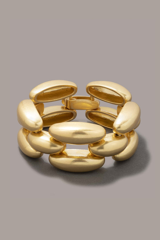 Gold CHUNK LINK FLEX BRACELET Donna Karan