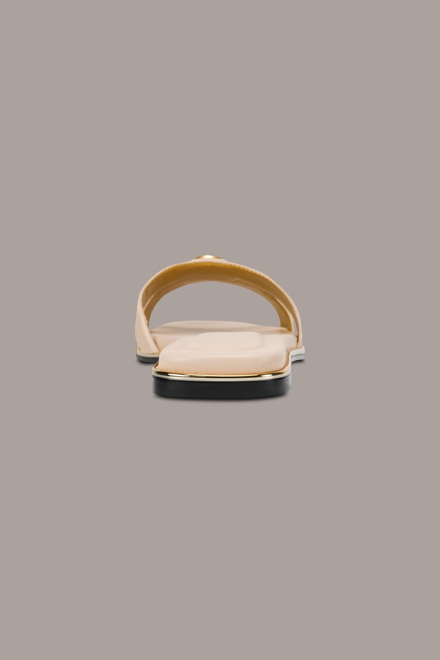 Nude HALO SQUARE-TOE SLIDE SANDAL Donna Karan