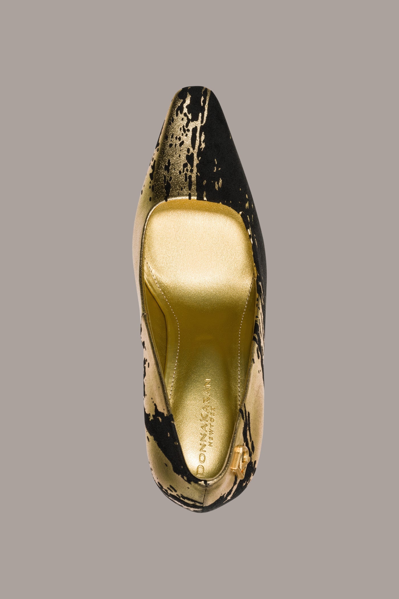 Black / Gold SAVITA HIGH PUMP Donna Karan