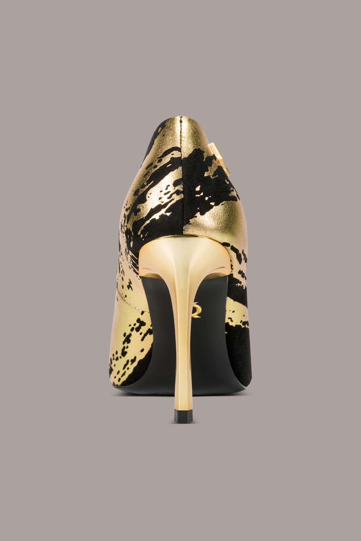 Black / Gold SAVITA HIGH PUMP Donna Karan