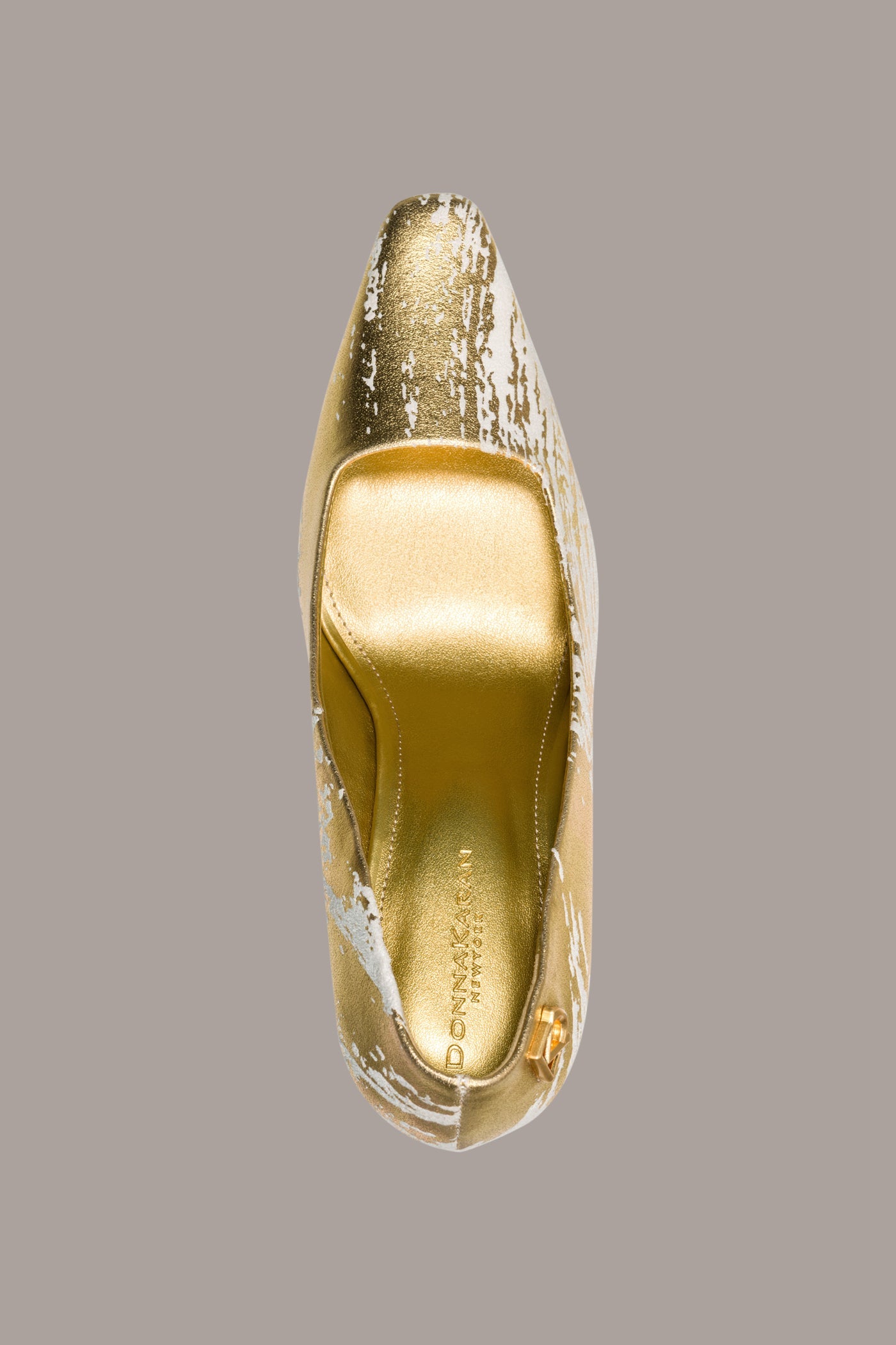 Ivory/Gold SAVITA HIGH PUMP Donna Karan