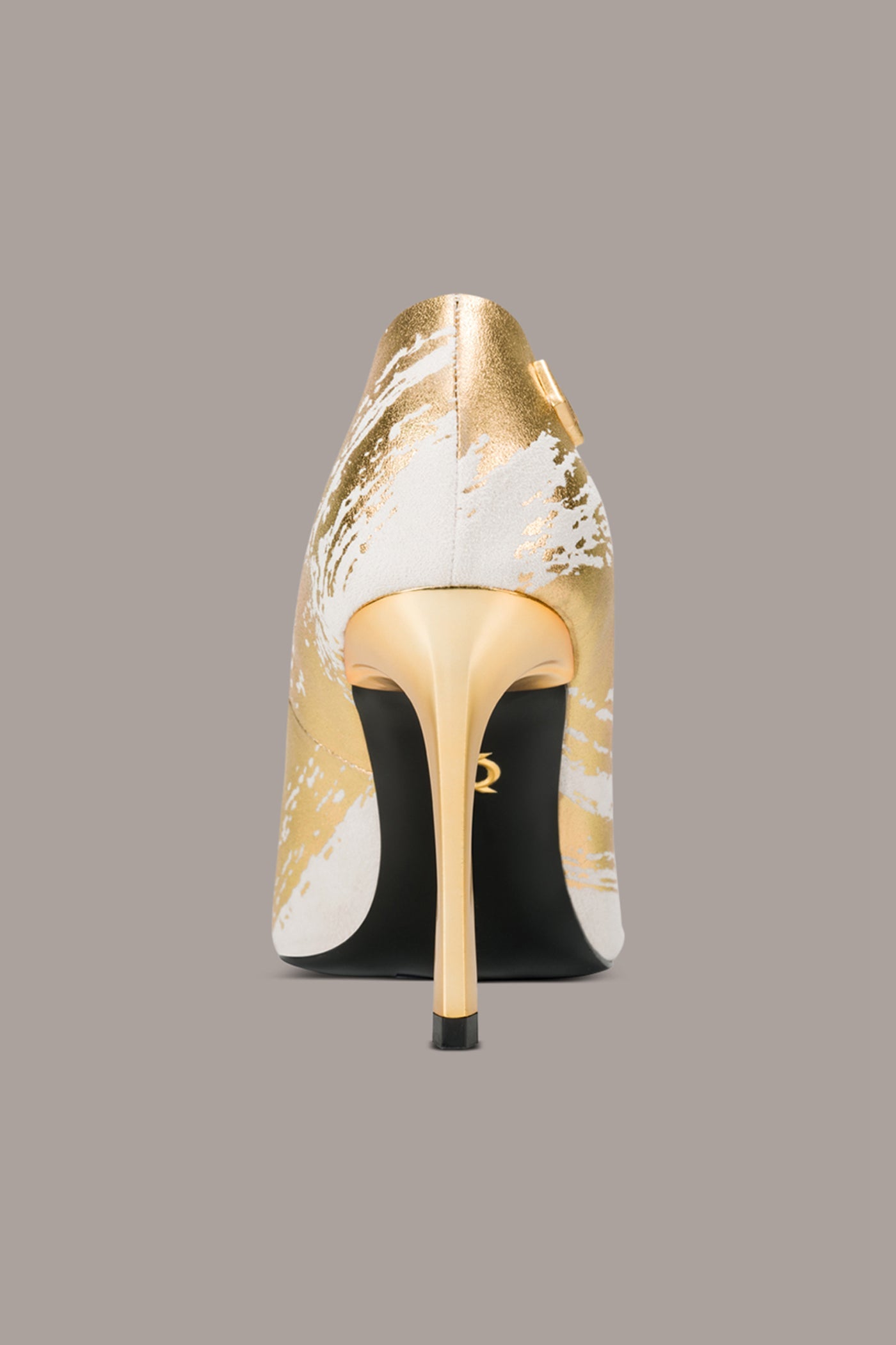 Ivory/Gold SAVITA HIGH PUMP Donna Karan
