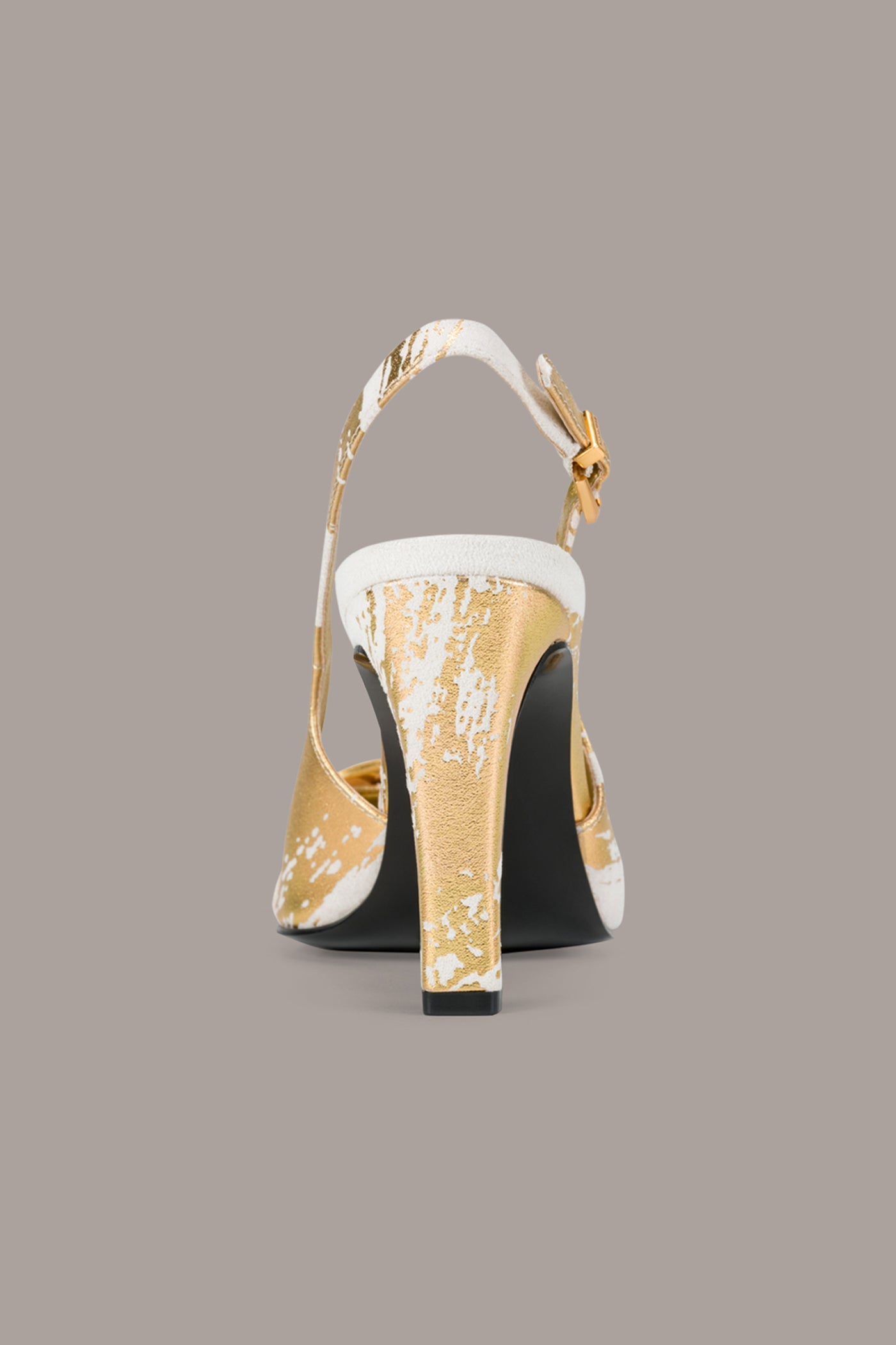 Ivory/Gold PEARA SLINGBACK PUMP Donna Karan