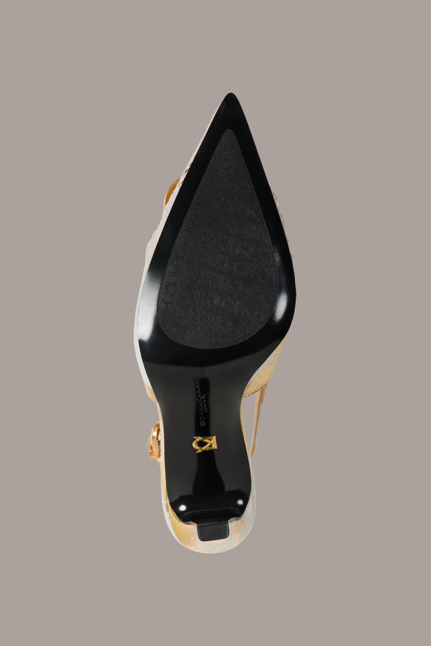 Ivory/Gold PEARA SLINGBACK PUMP Donna Karan