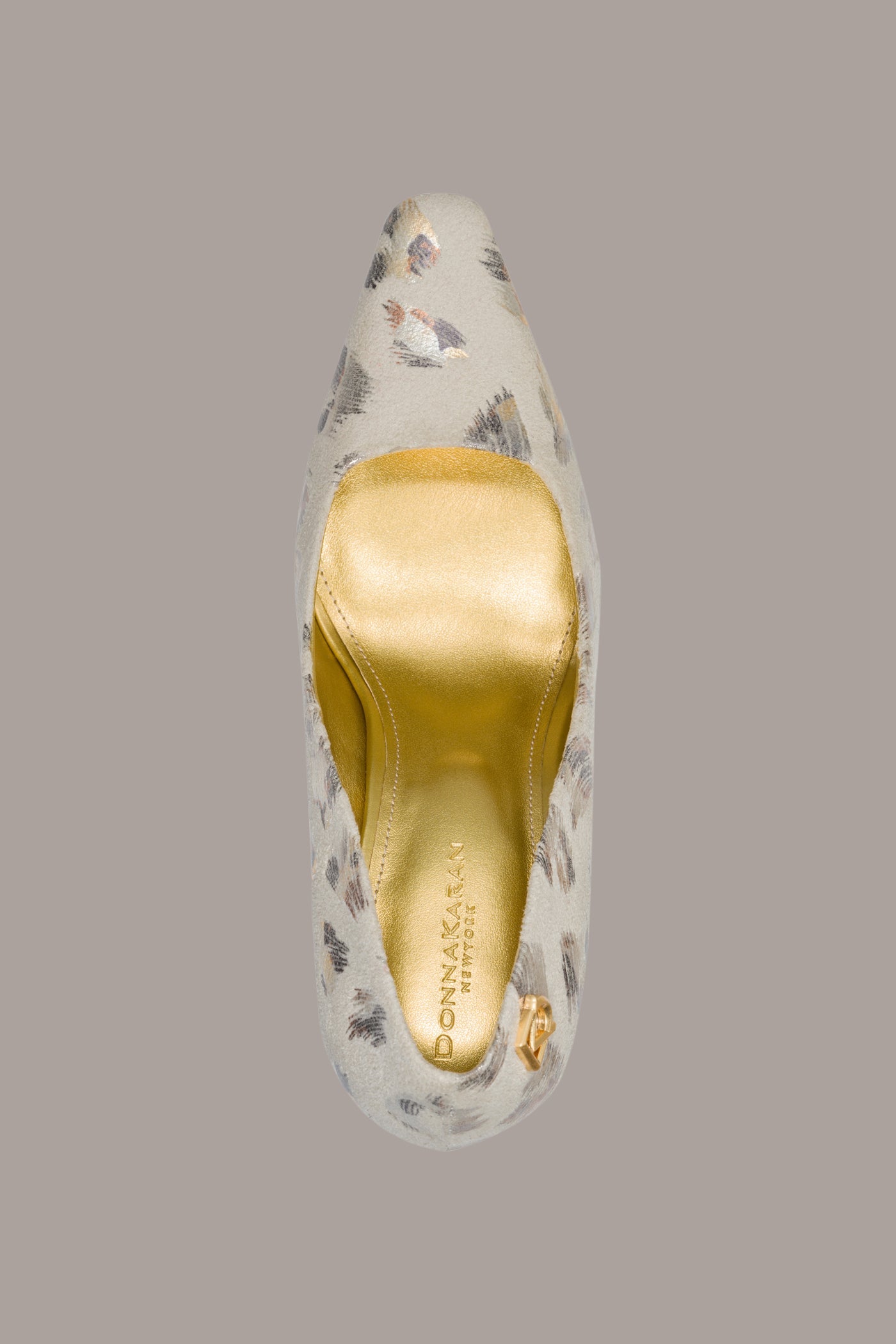 Leopard SAVITA METALLIC LEOPARD HIGH PUMP Donna Karan