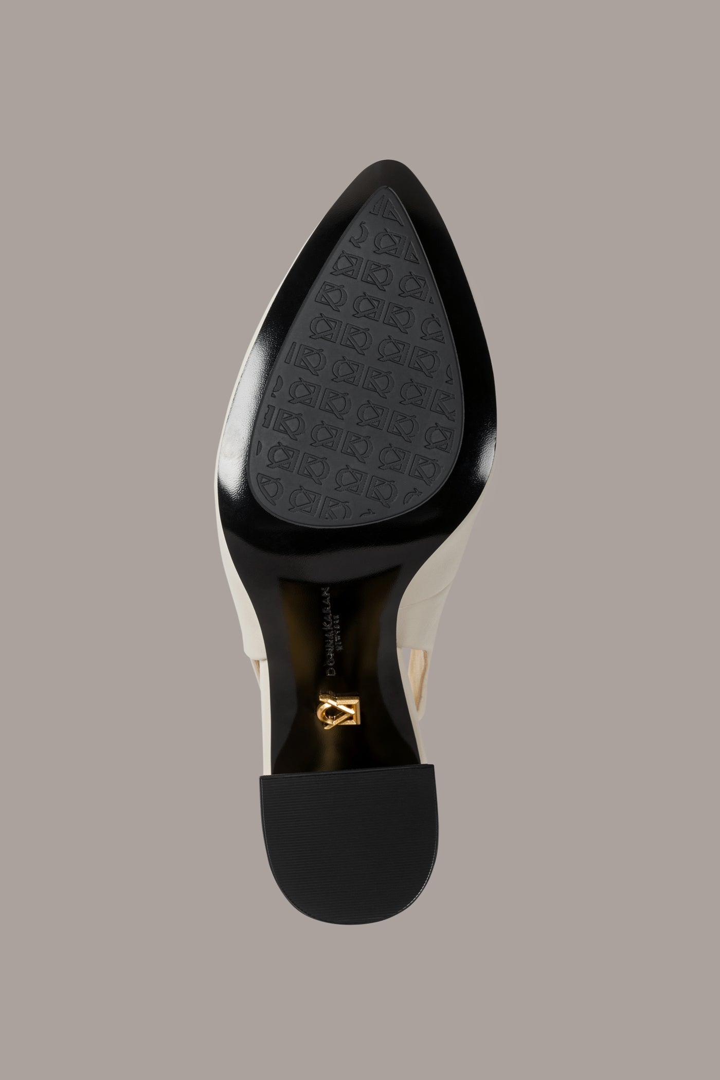 Ivory REBECCA LEATHER SLINGBACK PUMP Donna Karan