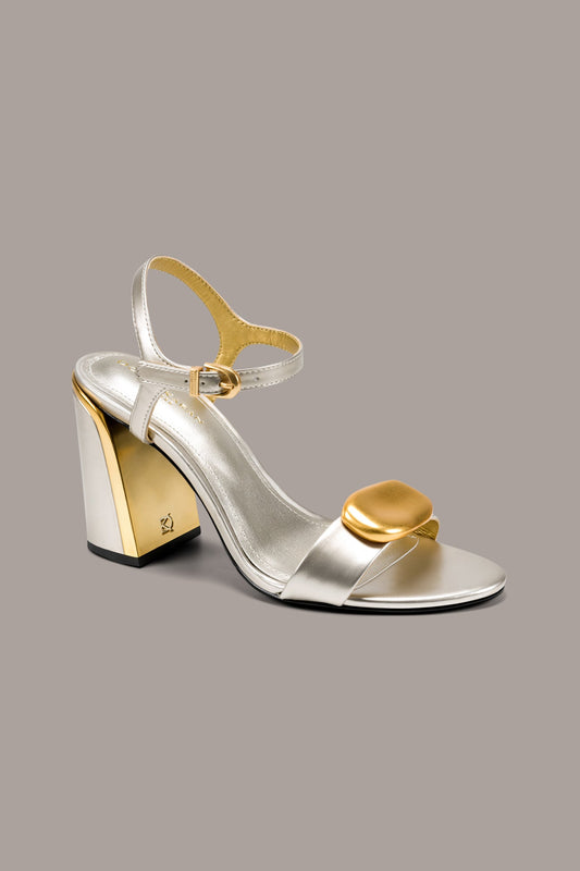 White Gold SERAPHINA SANDAL Donna Karan