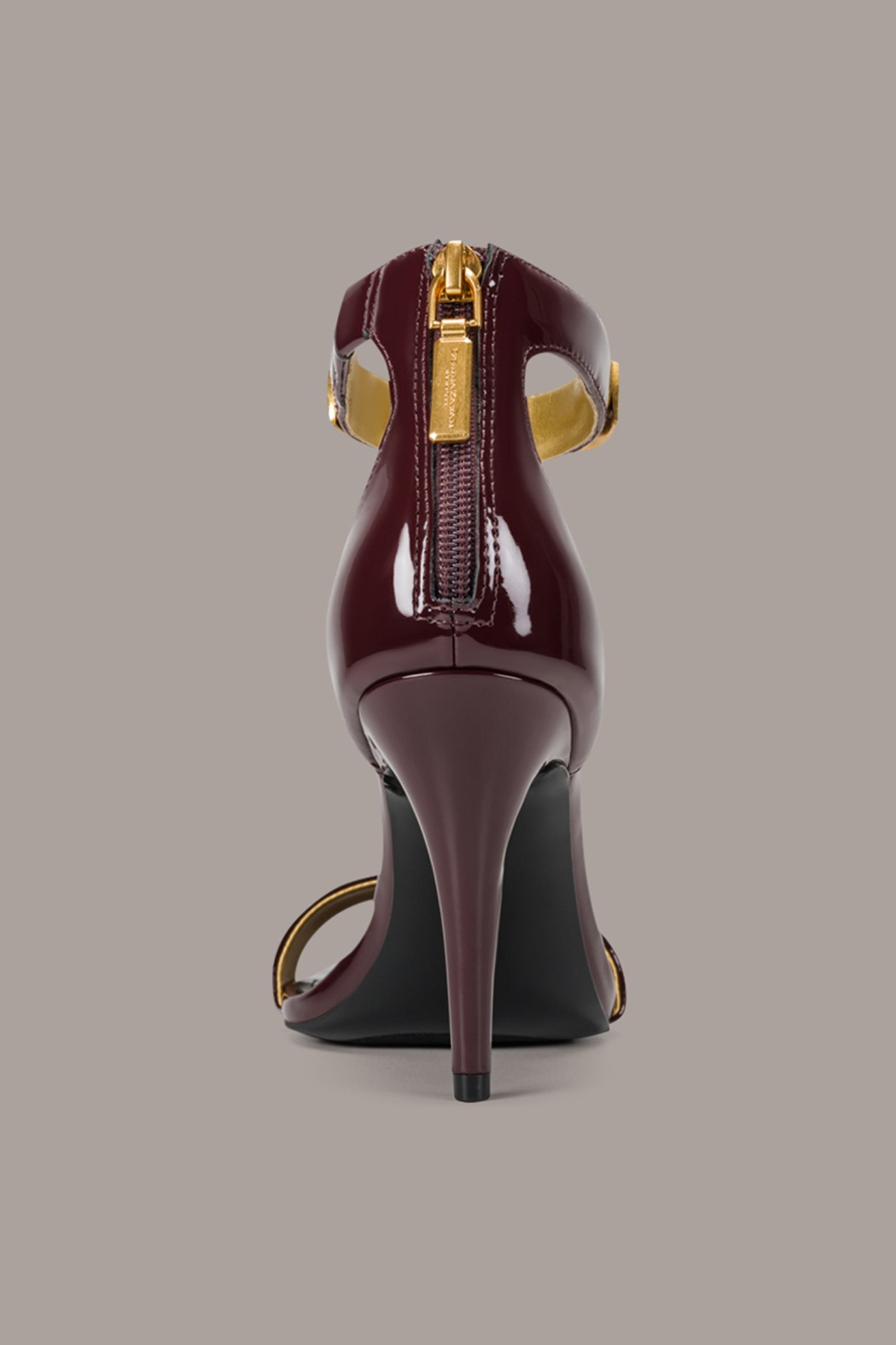 Wine SABINA ANKLE STRAP SANDAL Donna Karan
