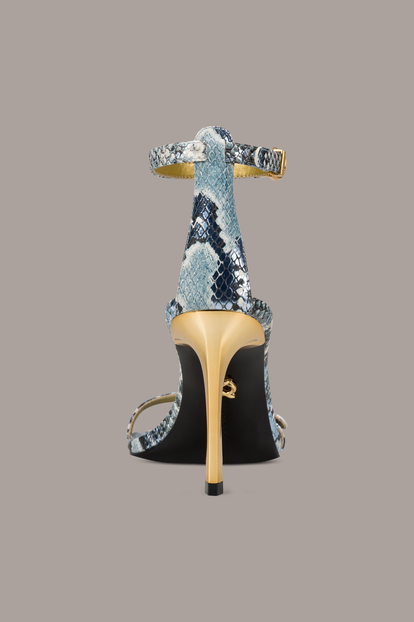 Tempest PRYCE SNAKE-PRINT ANKLE STRAP SANDAL Donna Karan
