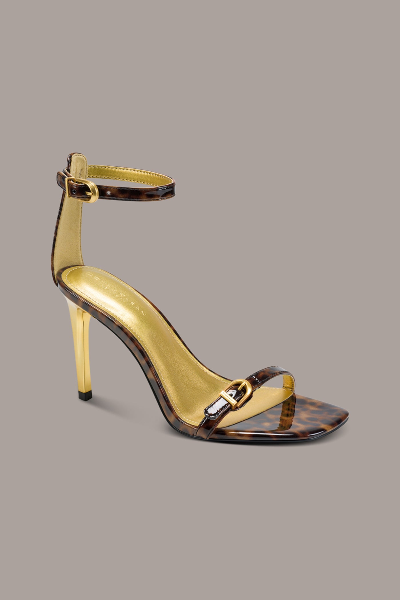 Tortoise PRYCE ANKLE STRAP SANDAL Donna Karan