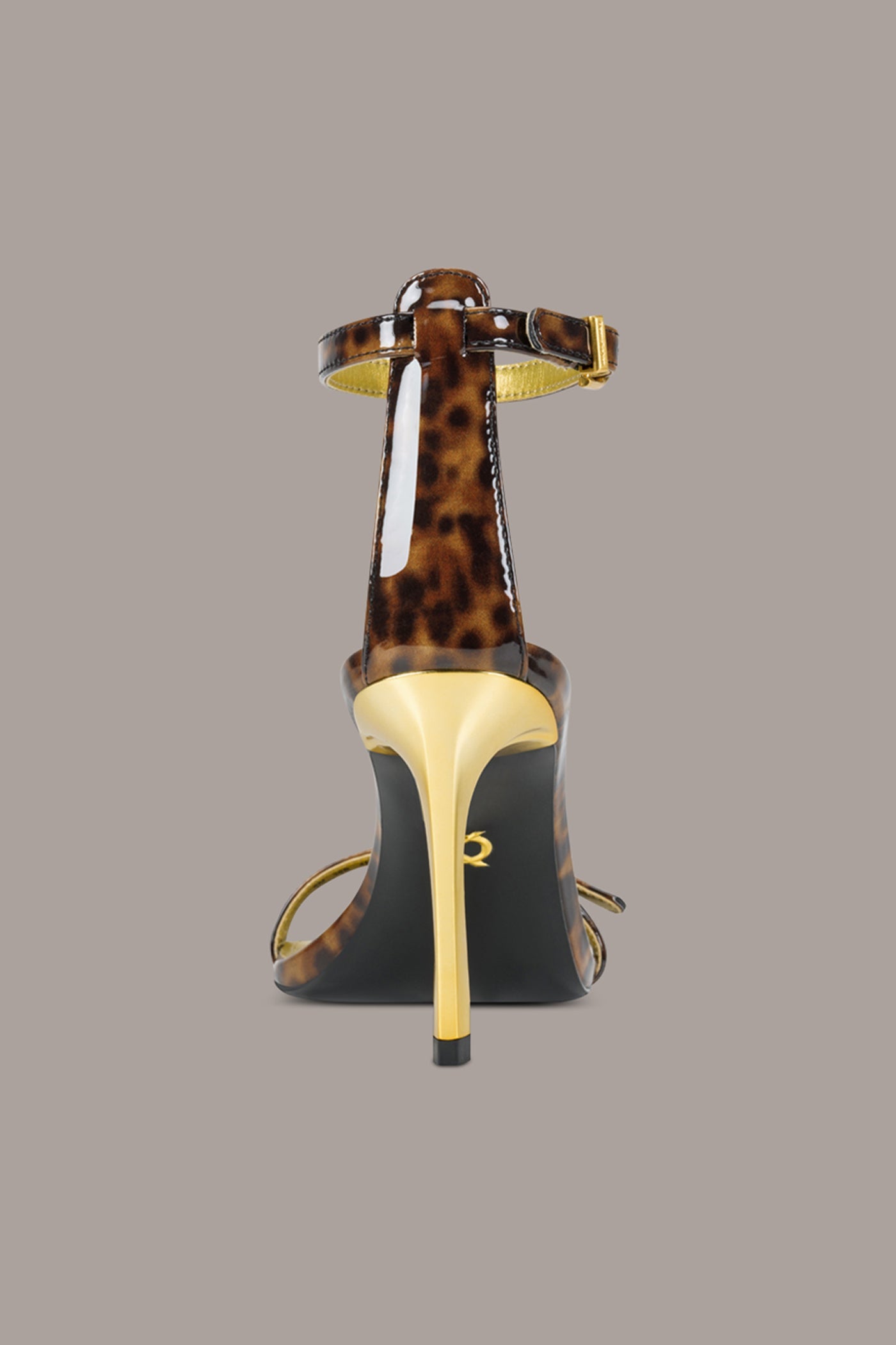 Tortoise PRYCE ANKLE STRAP SANDAL Donna Karan