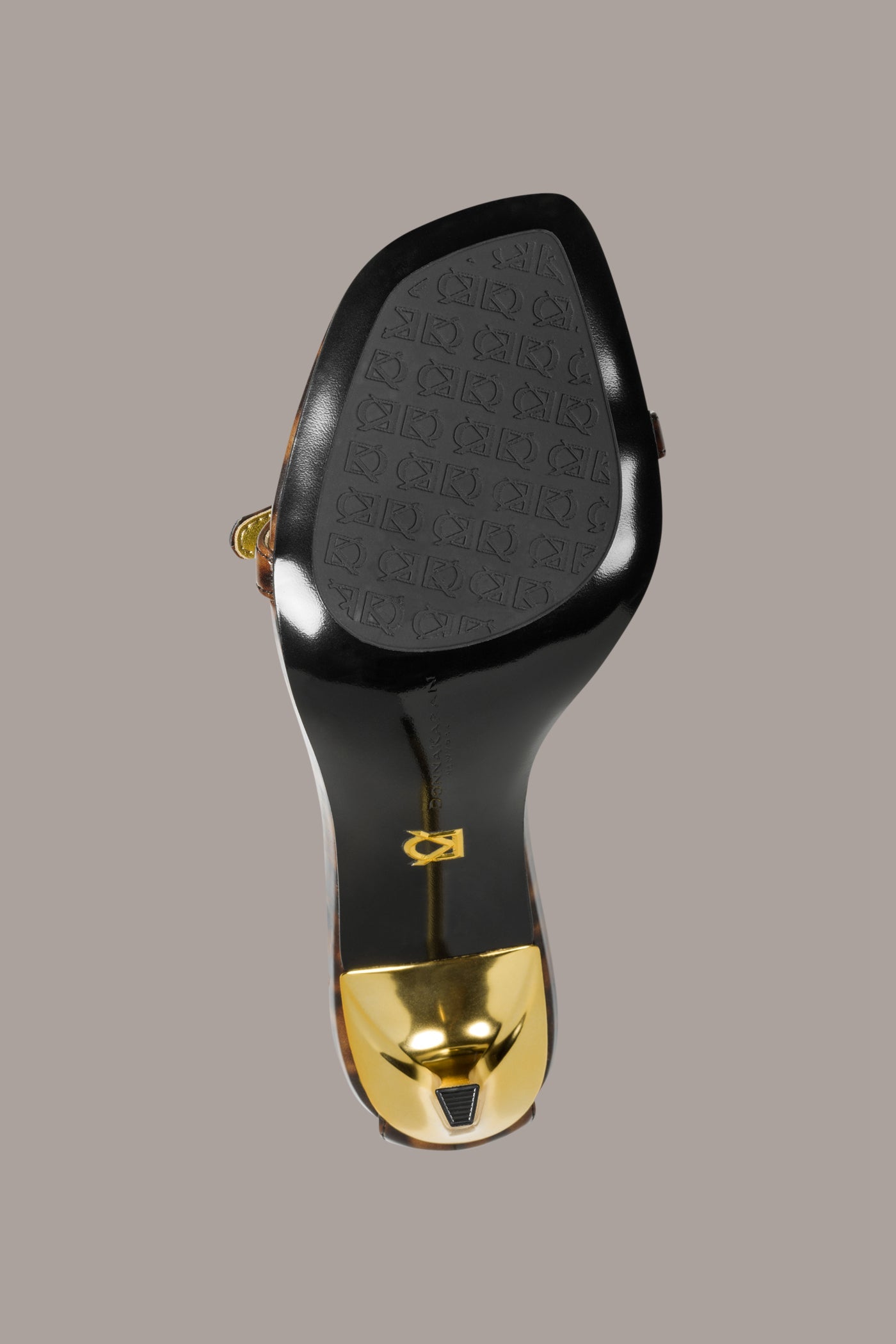 Tortoise PRYCE ANKLE STRAP SANDAL Donna Karan