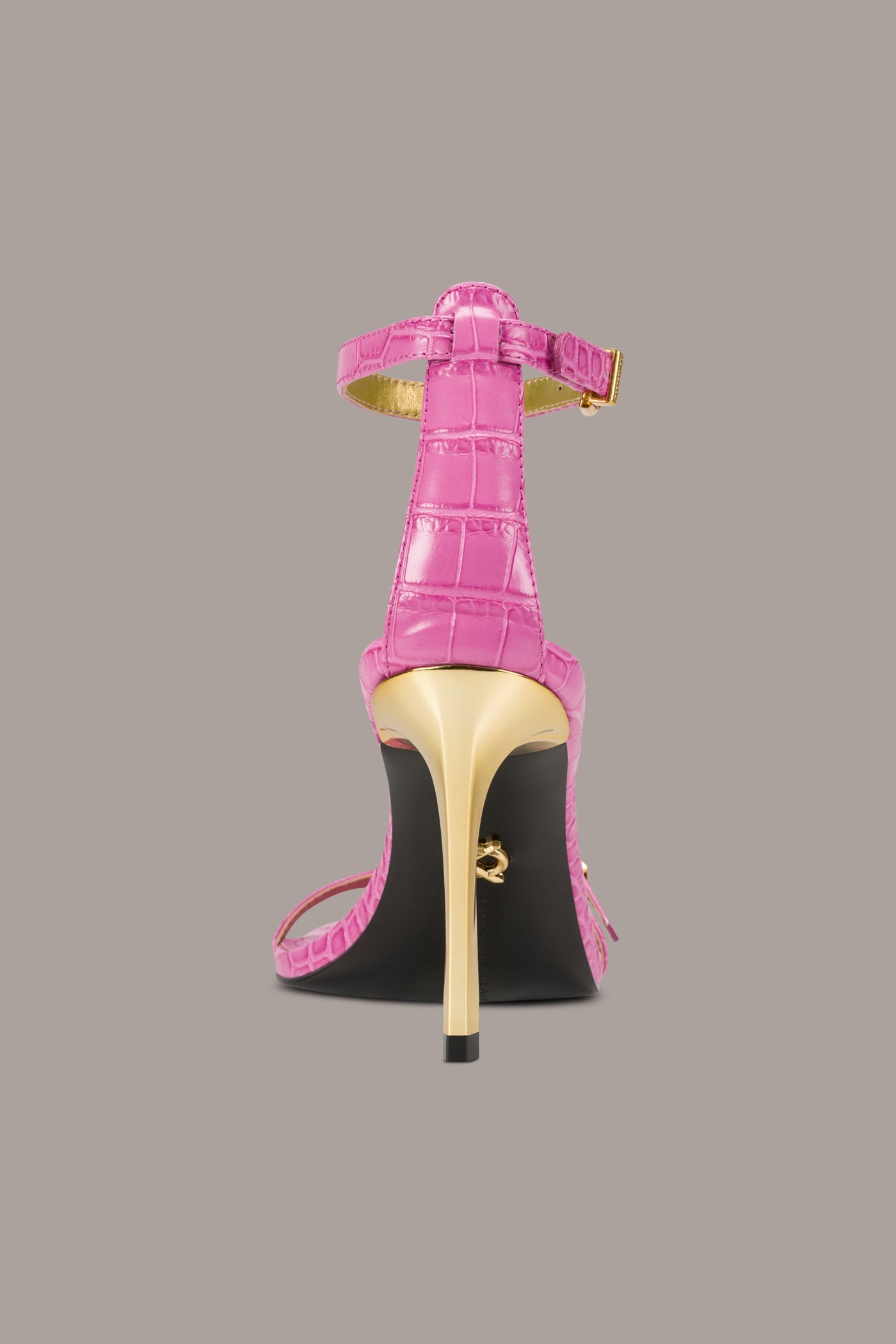 Bimini PRYCE CROC-EFFECT ANKLE STRAP SANDAL Donna Karan