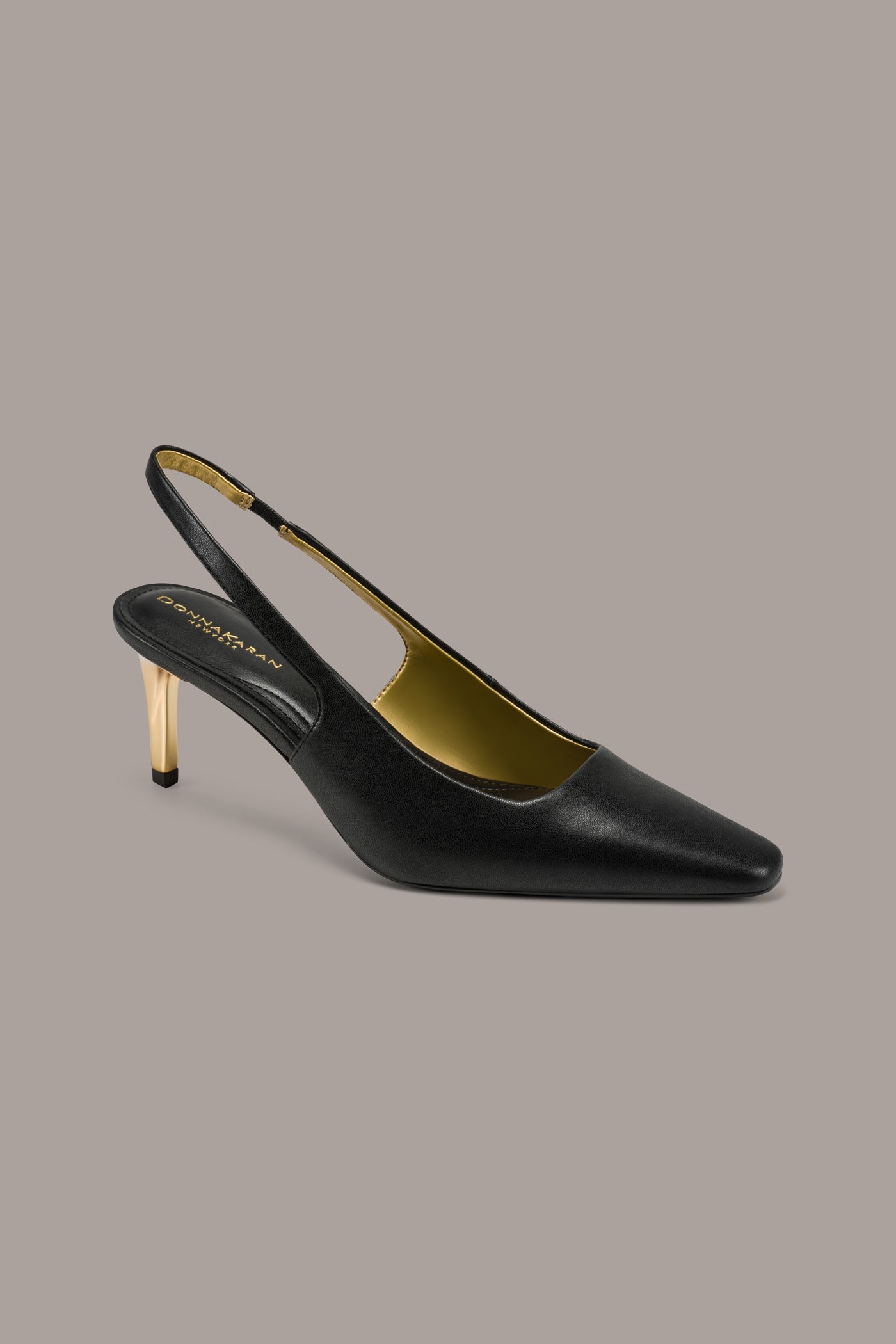 Black SIDNEY SLINGBACK PUMP Donna Karan