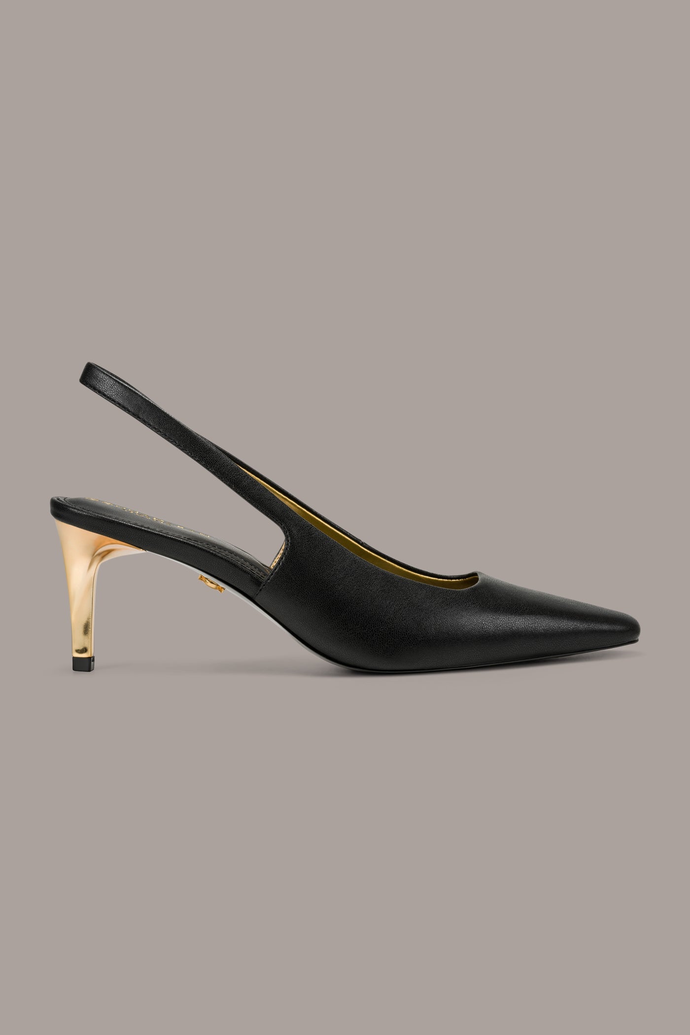 Black SIDNEY SLINGBACK PUMP Donna Karan