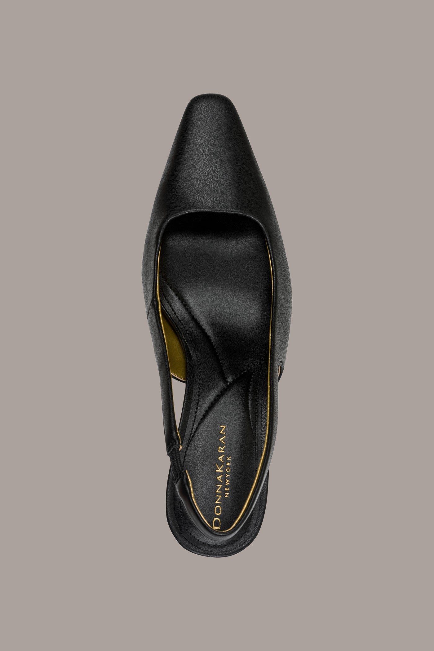 Black SIDNEY SLINGBACK PUMP Donna Karan