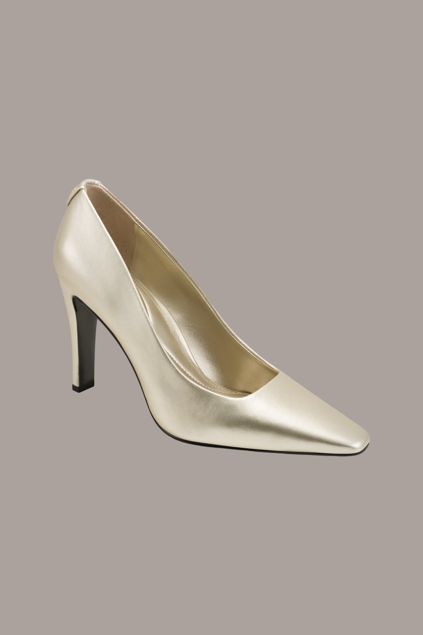 White Gold SAVITA II HIGH PUMP Donna Karan