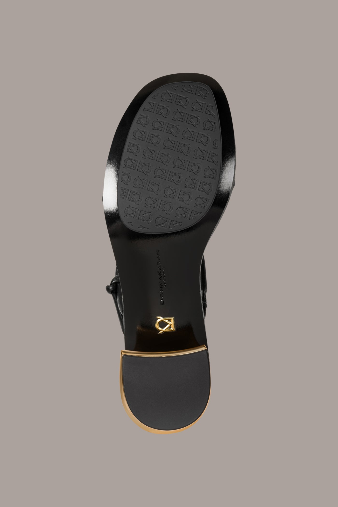 Black TAFETA MULE SANDAL Donna Karan