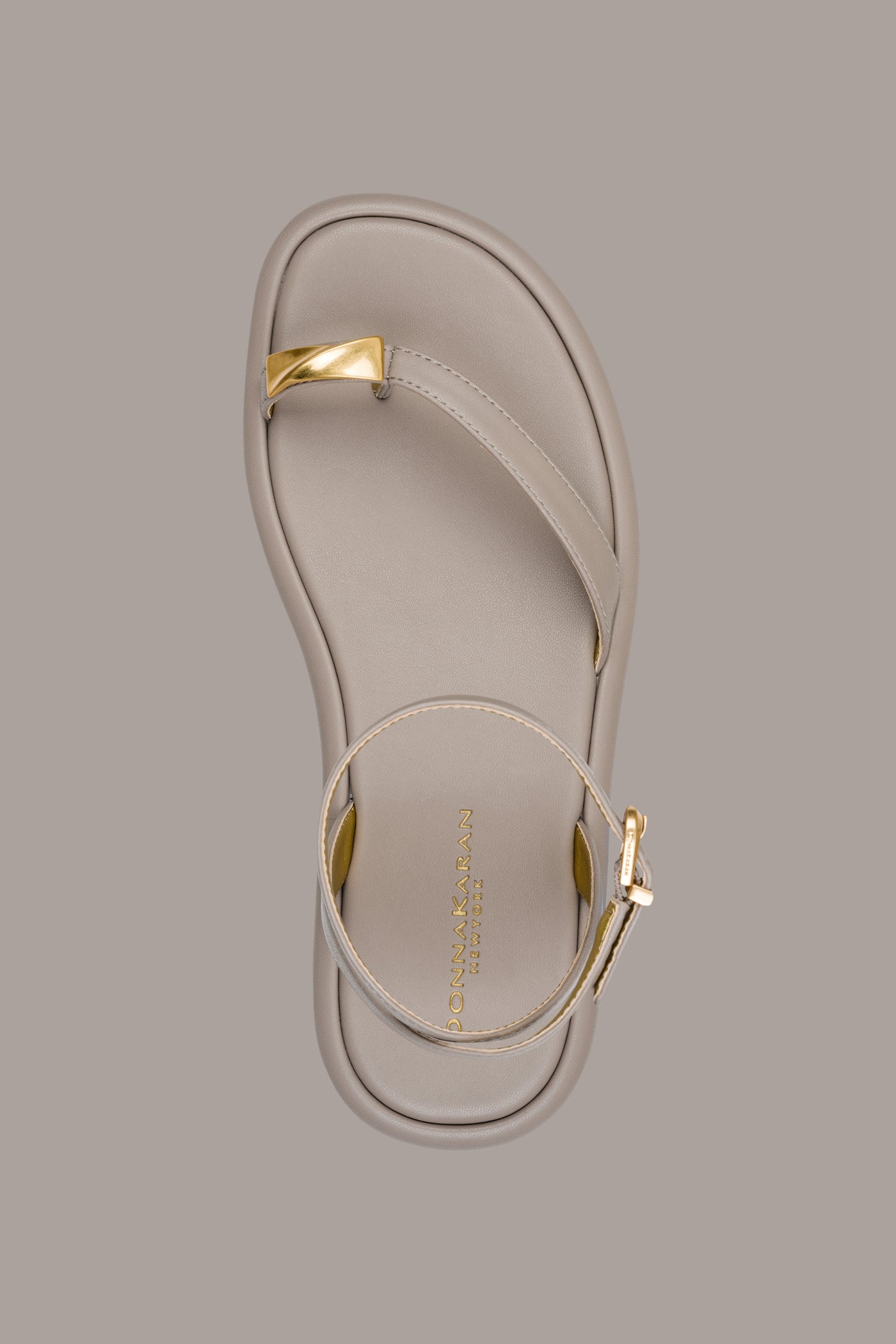 Driftwood TABITHA ANKLE STRAP FLAT SANDAL Donna Karan