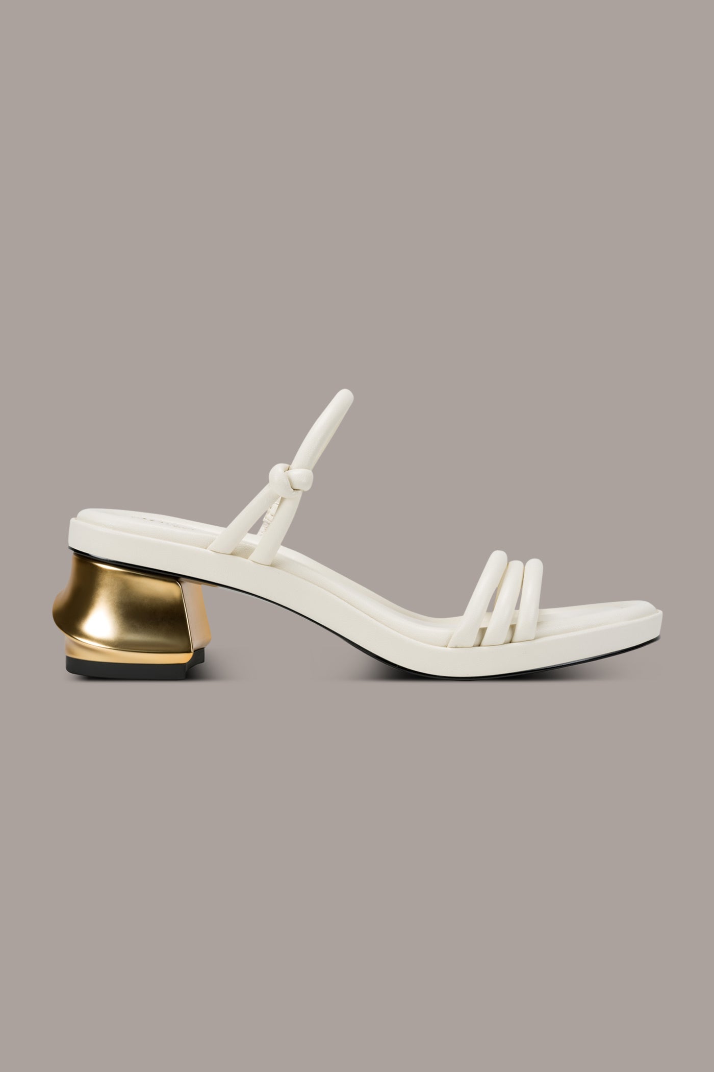 Ivory TAFETA MULE SANDAL Donna Karan