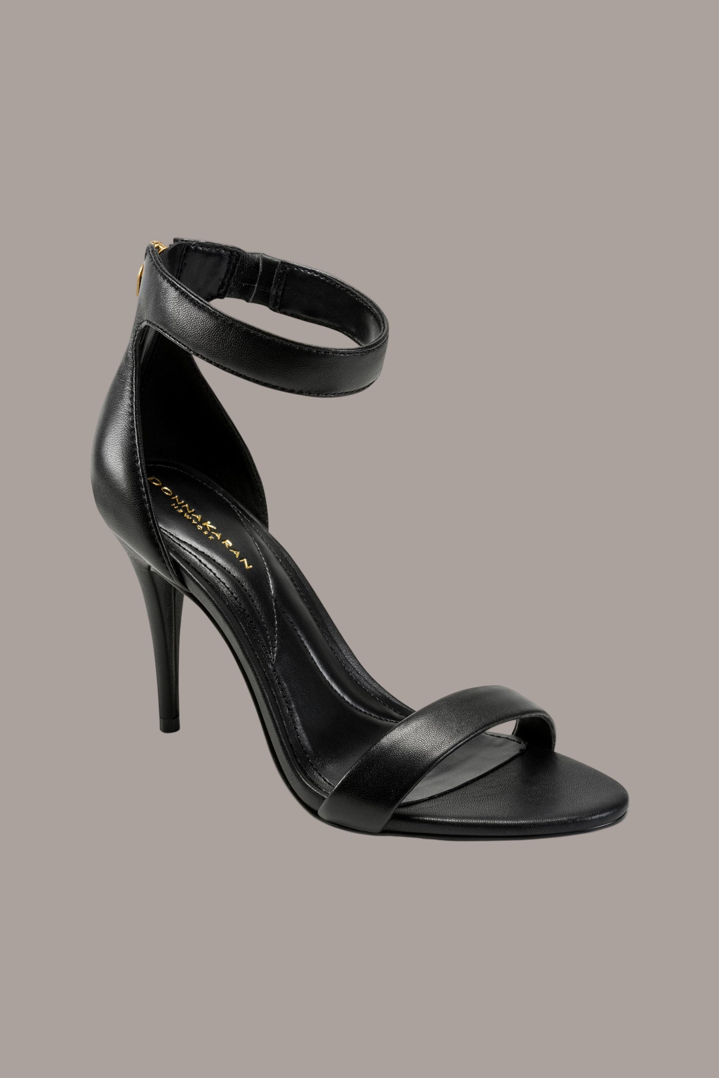 Black SABINA II ANKLE STRAP Donna Karan