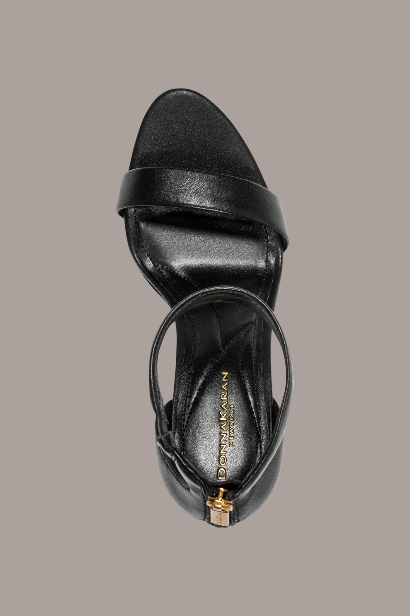 Black SABINA II ANKLE STRAP Donna Karan