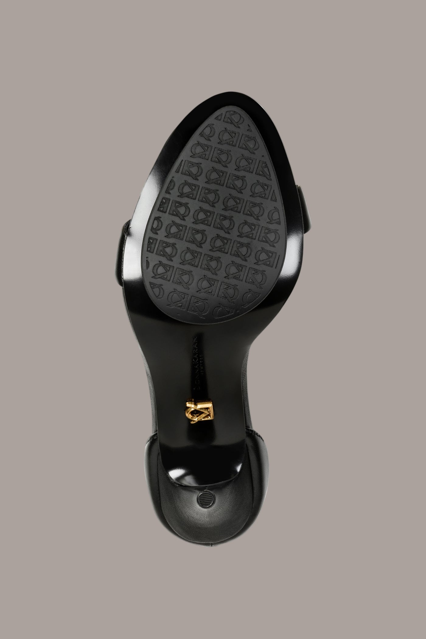 Black SABINA II ANKLE STRAP Donna Karan