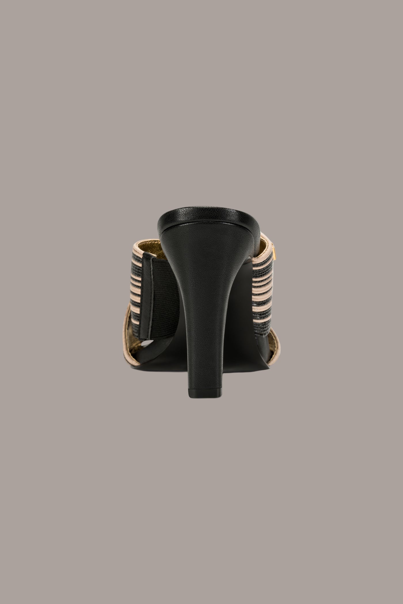 Black BREIGH X-BAND MULE SANDAL Donna Karan