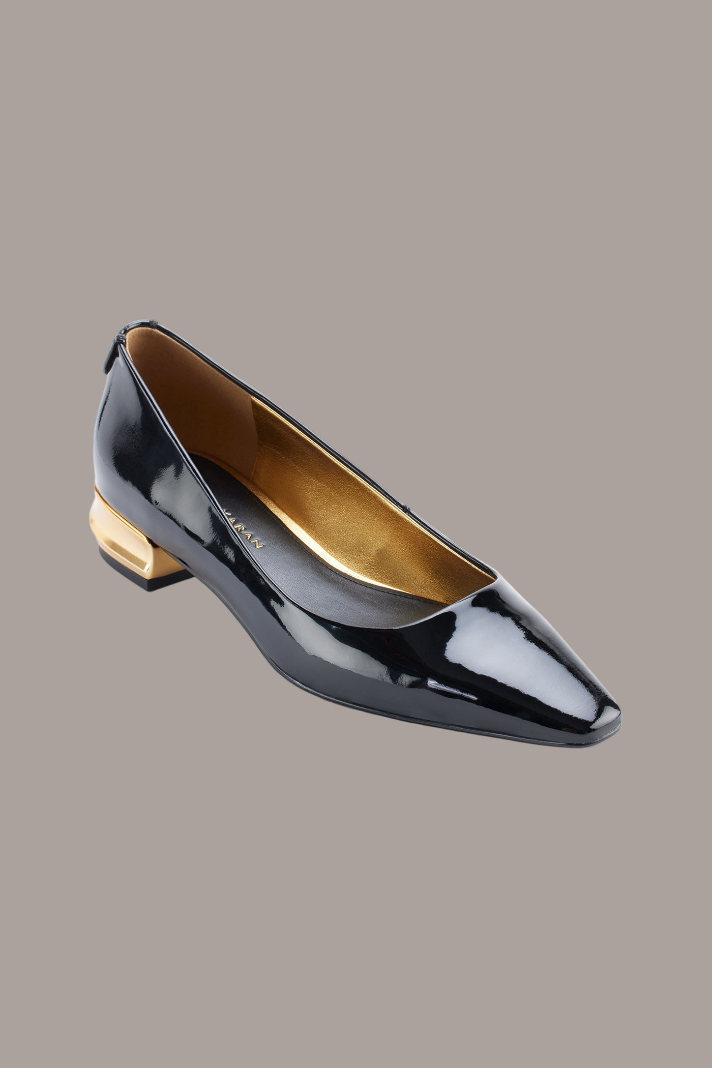 Black SAVITA SNIP TOE FLAT Donna Karan