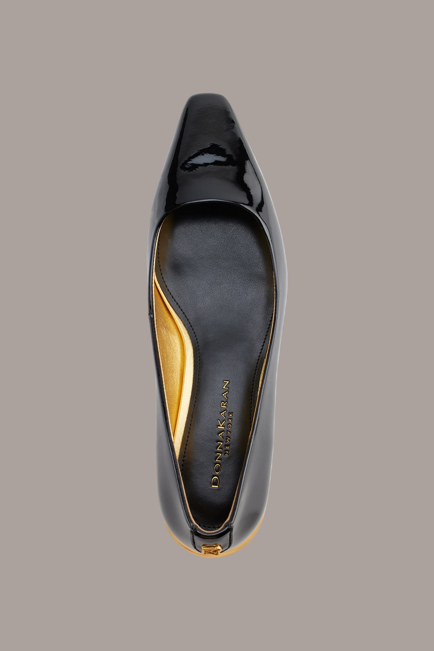 Black SAVITA SNIP TOE FLAT Donna Karan