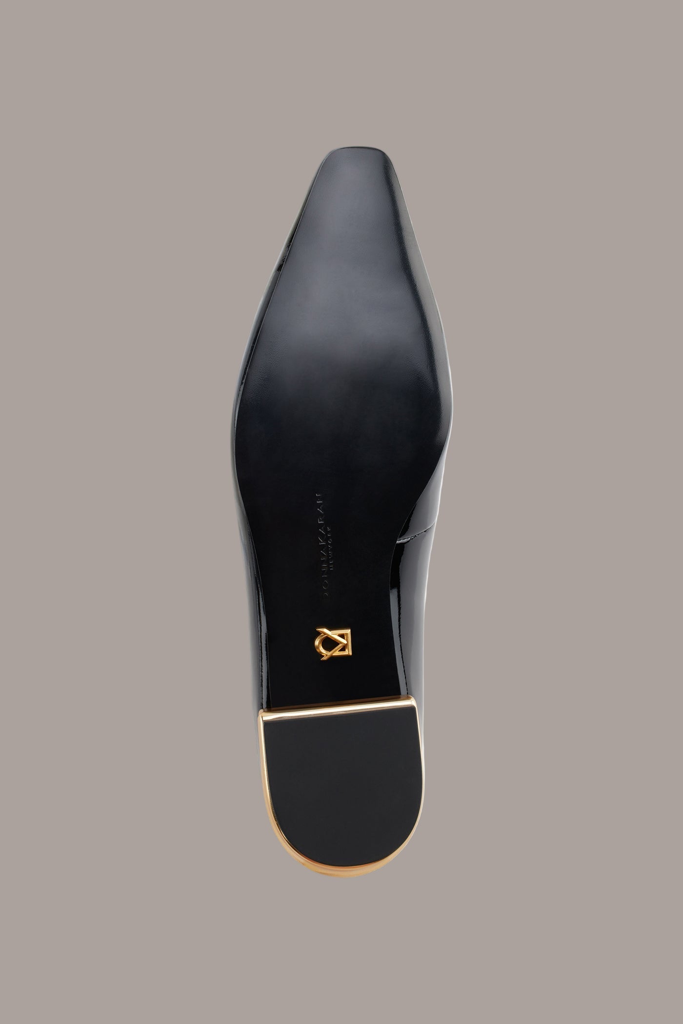 Black SAVITA SNIP TOE FLAT Donna Karan