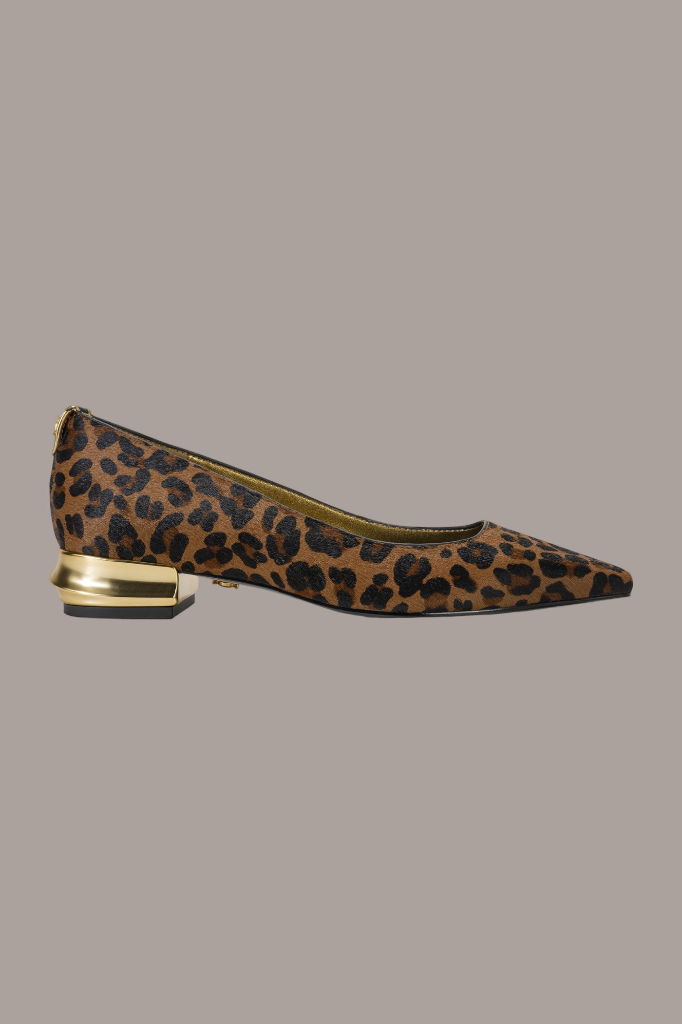 Leopard SAVITA LEOPARD-PRINT CALF HAIR FLAT Donna Karan