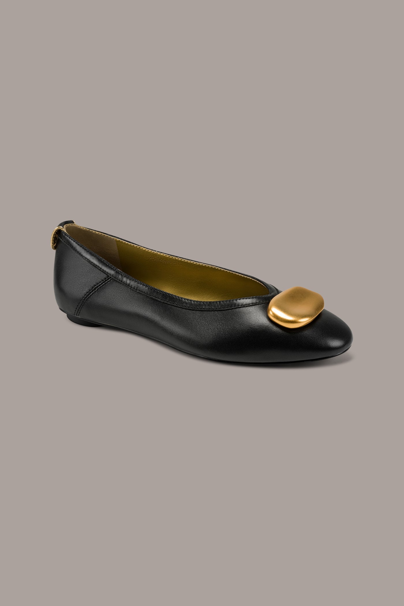 Black ARICELA BALLET FLAT Donna Karan