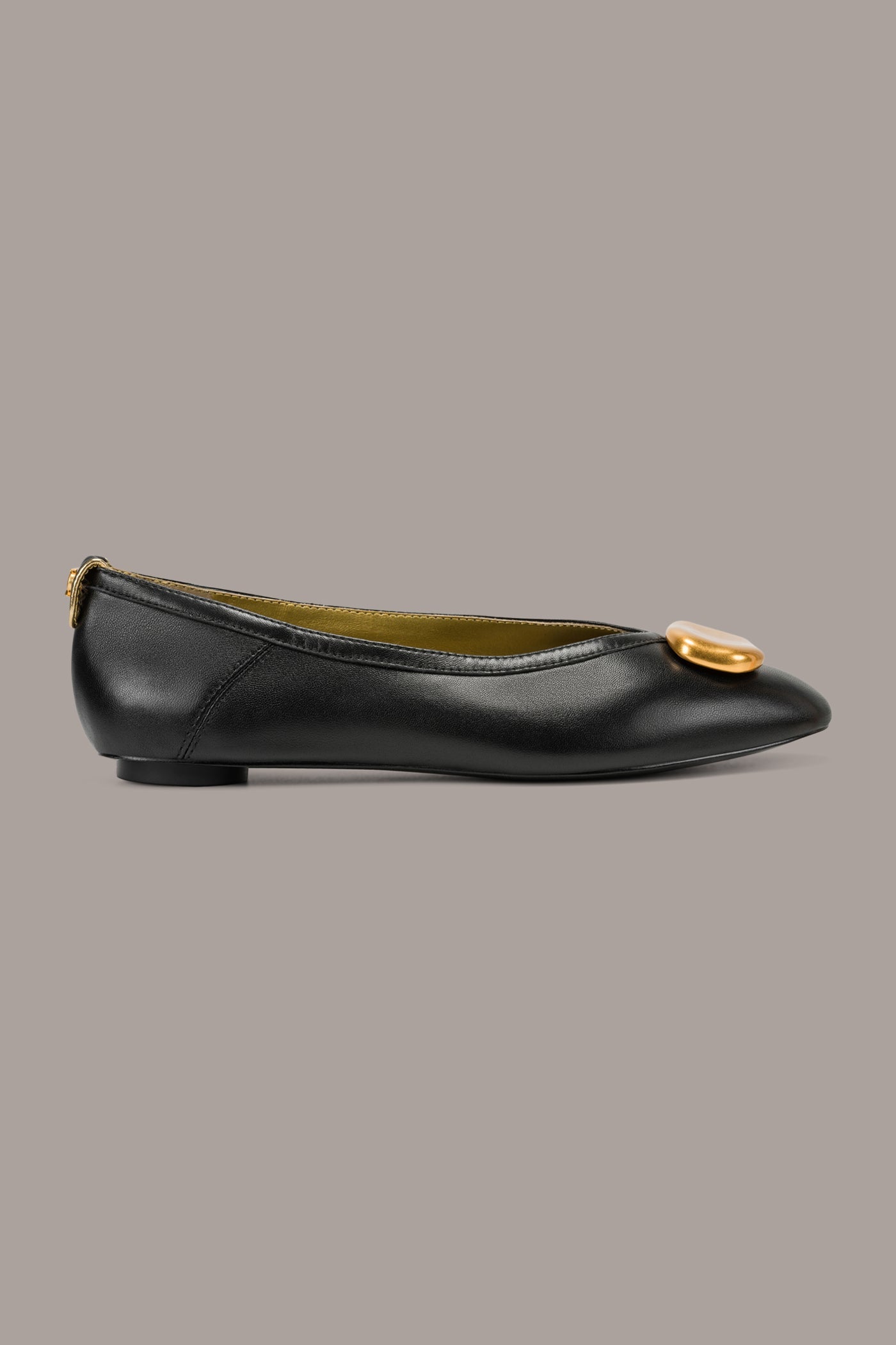 Black ARICELA BALLET FLAT Donna Karan