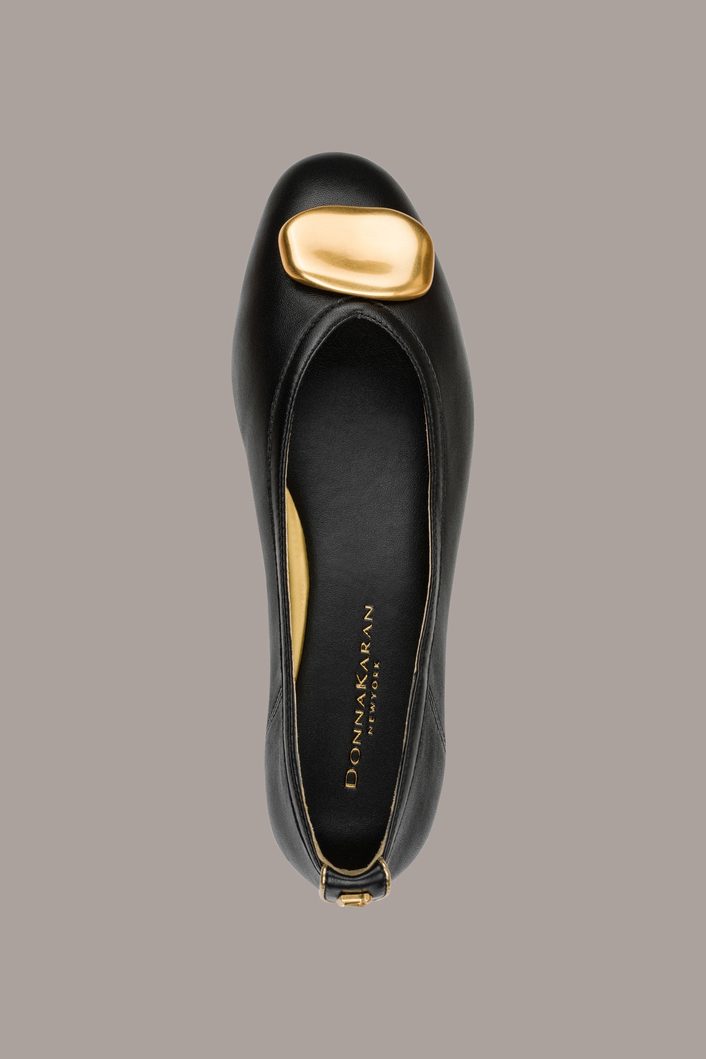 Black ARICELA BALLET FLAT Donna Karan