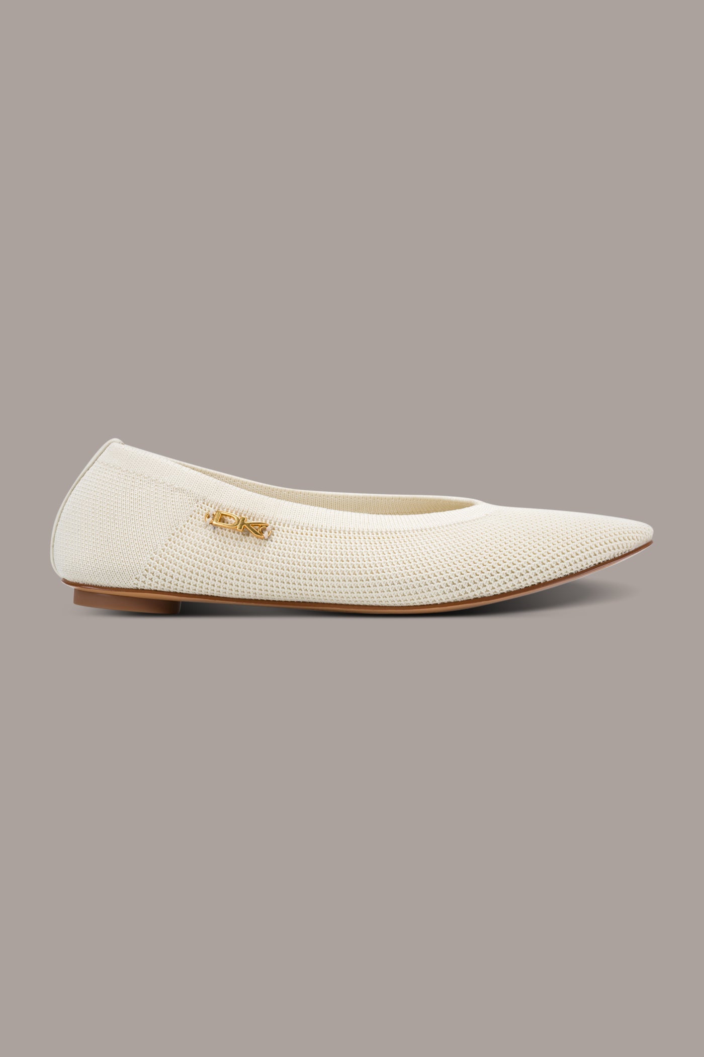 Ivory AVERY MESH BALLET FLAT Donna Karan