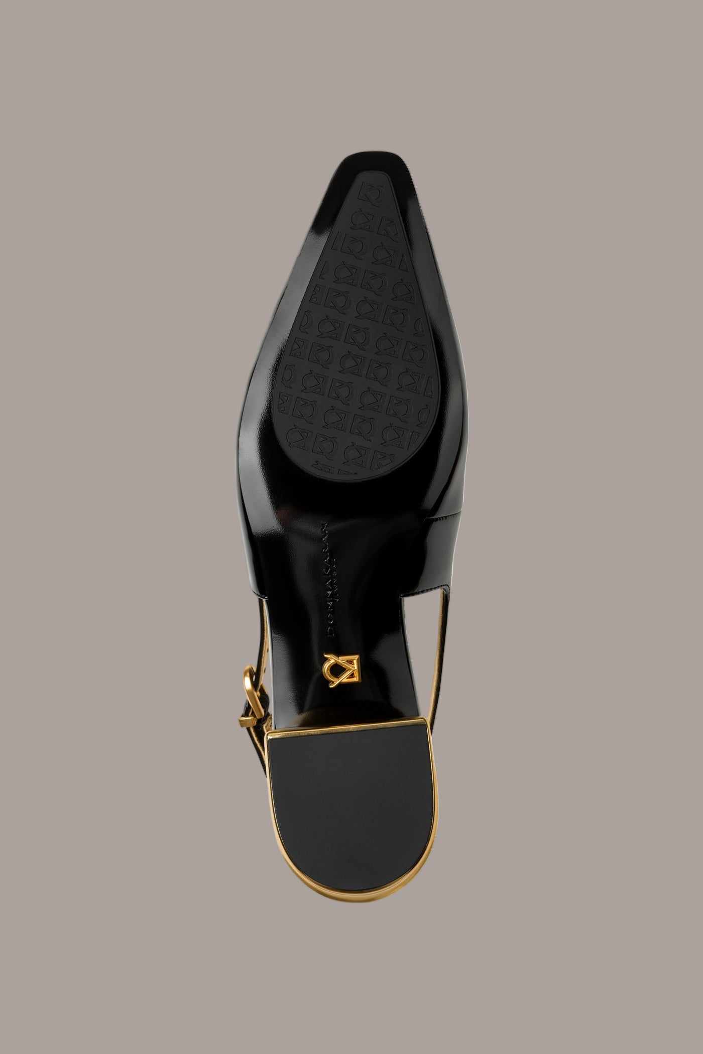 Black SAVITA POINTED SLINGBACK FLAT Donna Karan
