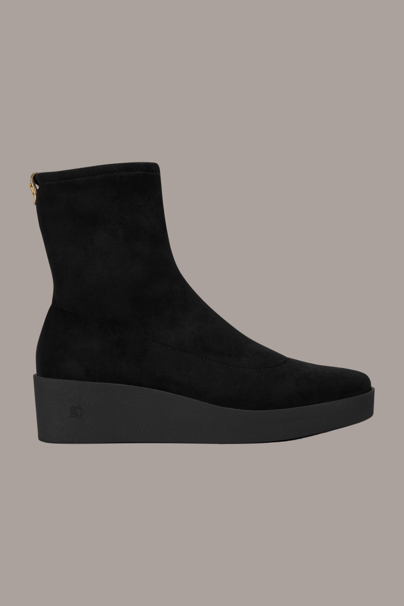 Black VALORY WEDGE BOOTIE Donna Karan