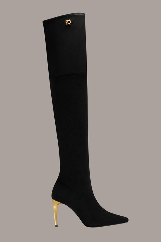 Black SHANAE OVER-THE-KNEE BOOT Donna Karan