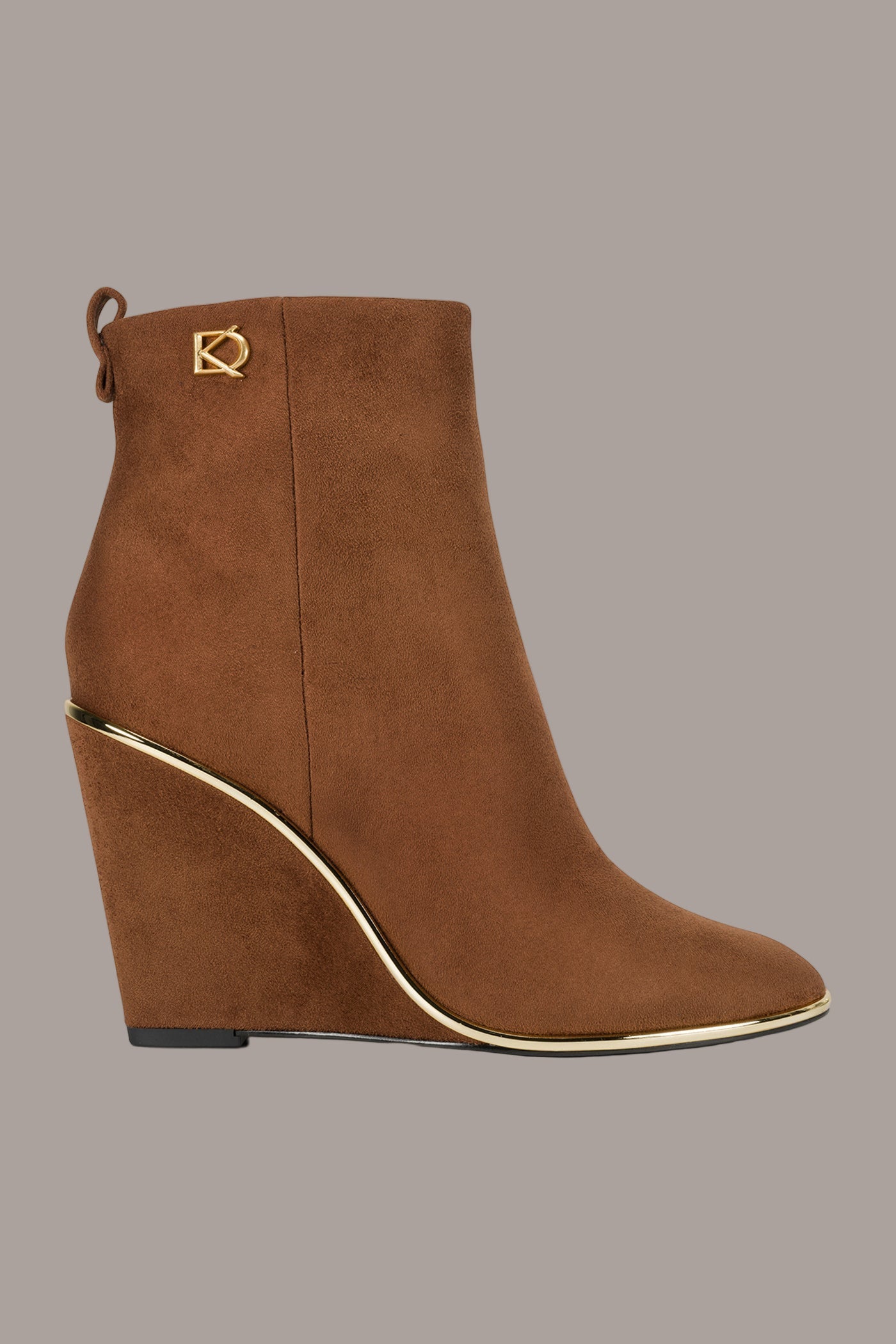 COGNAC DONNA WEDGE BOOTIE Donna Karan