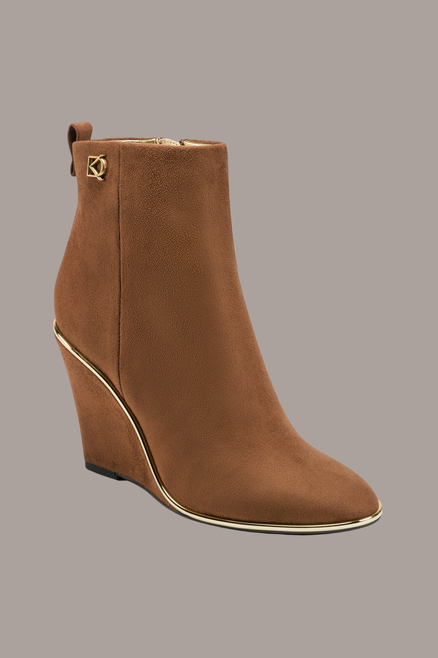 COGNAC DONNA WEDGE BOOTIE Donna Karan