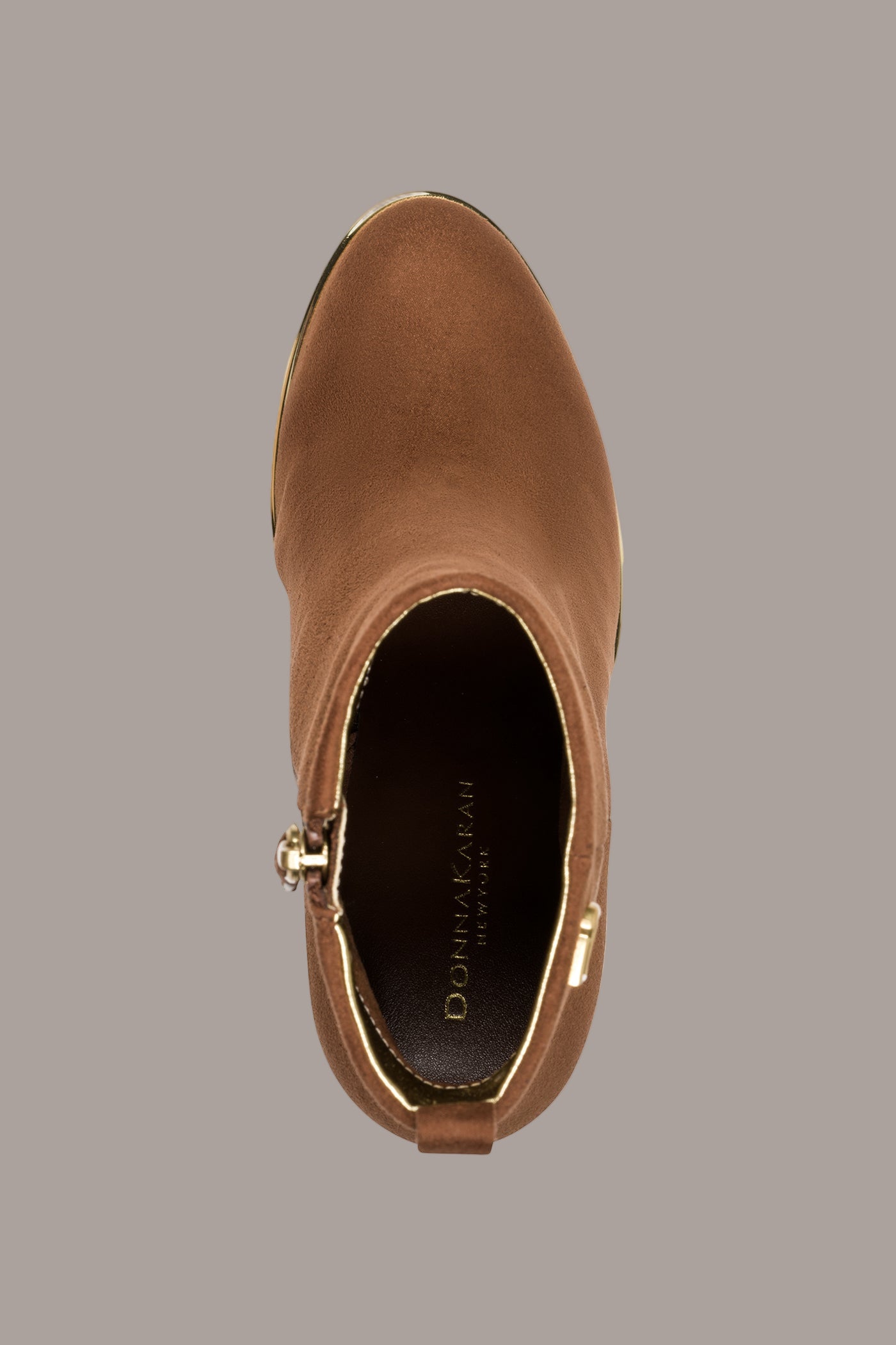 COGNAC DONNA WEDGE BOOTIE Donna Karan