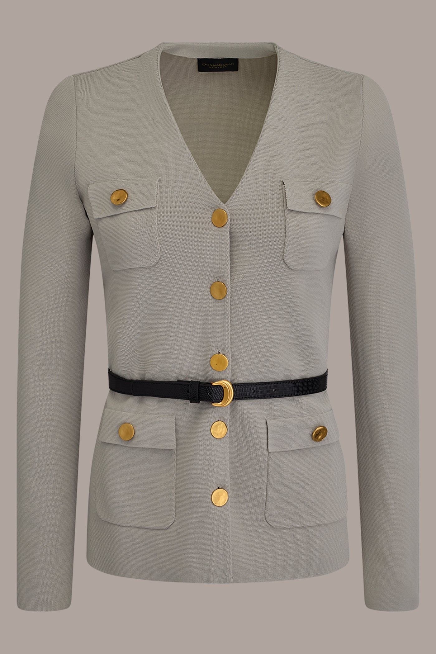 Tuscan Grey UTILITY SWEATER BLAZER Donna Karan