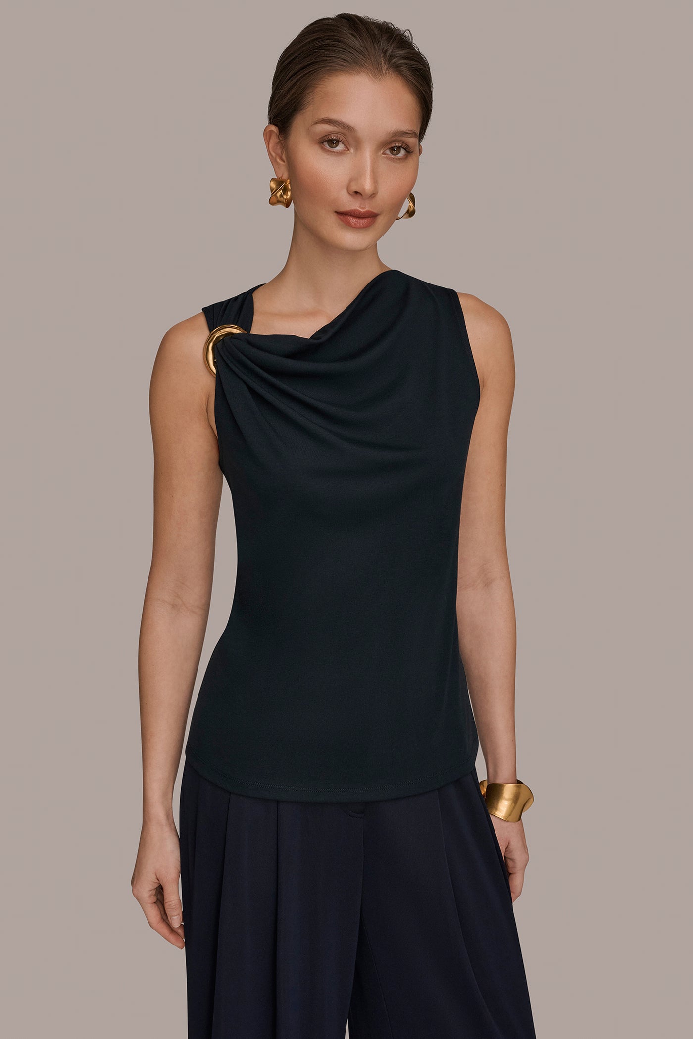 Nightfall ASYMMETRIC BLOUSE Donna Karan