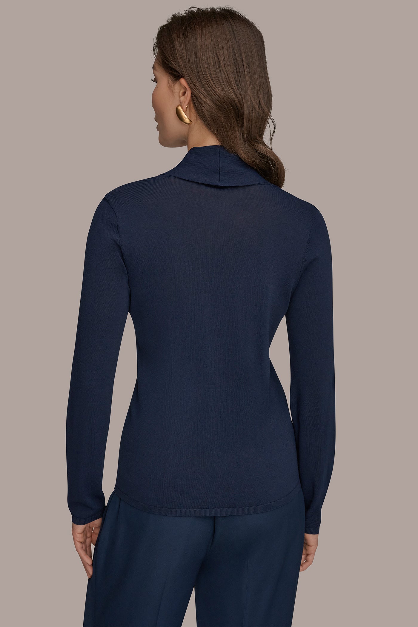 Nightfall DRAPED SCARF SWEATER Donna Karan