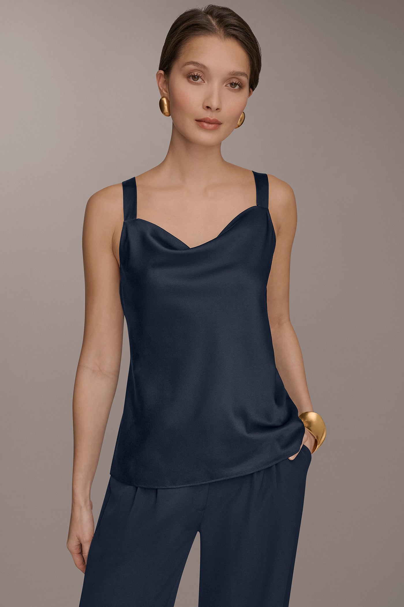 Nightfall COWL-NECK CAMI Donna Karan